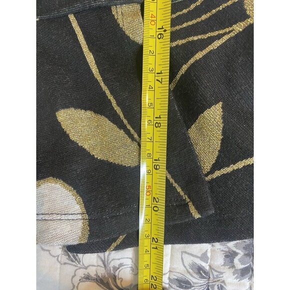 Anthropologie Maeve Craspedia Two Piece Skirt Peplum Wrap Top Blouse Size Medium - Picture 13 of 16